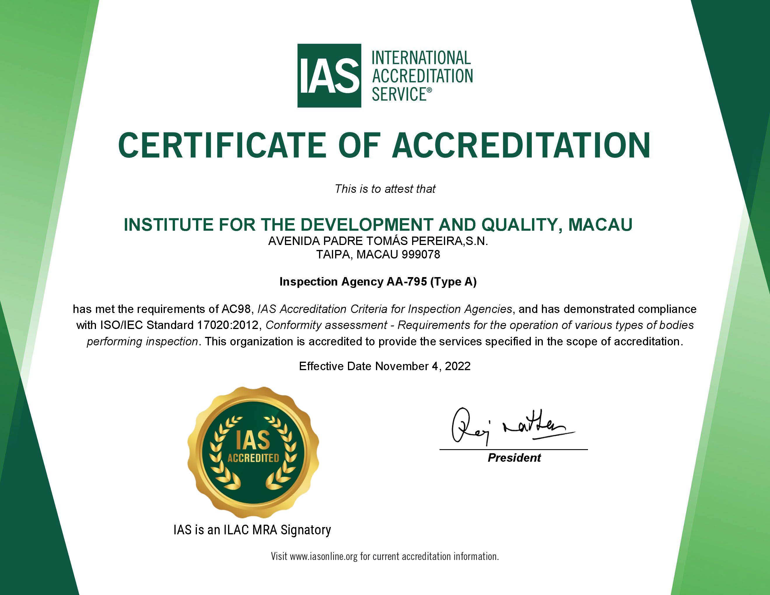Certificate of Accreditation (AA-795) 2022 NOV.png